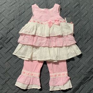 24M Pink Ruffle Set